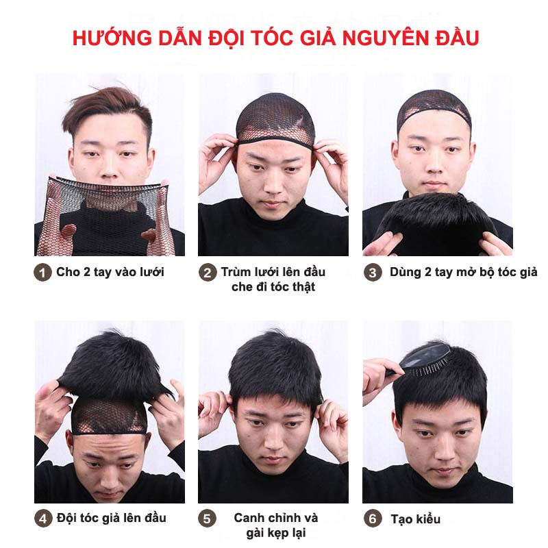 Tóc giả ngắn vô hình thời trang trẻ trung dành cho nam  Shopee Việt Nam